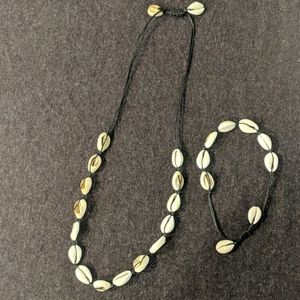 Puka Shell Necklace and Bracelet